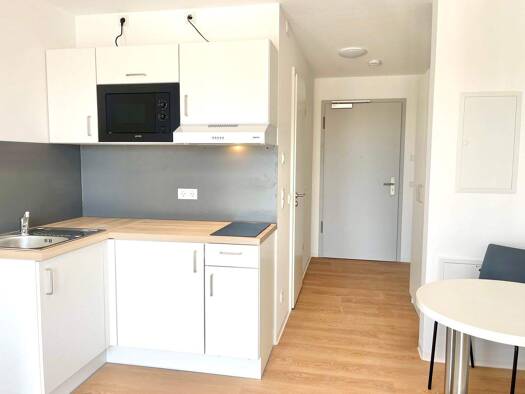 Wohnung zur Miete - Erstbezug 550 € 1 Zimmer 22 m² 6. Geschoss frei ab sofort Reindelstraße 15 Wöhrd Nürnberg 90402