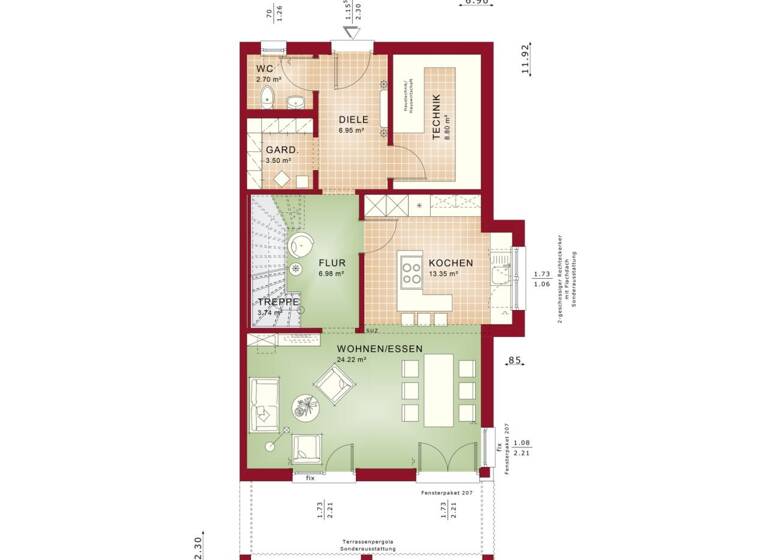 Reihenendhaus zum Kauf - Erstbezug provisionsfrei 796.992 € 4 Zimmer 120 m² 313 m² Grundstück Steinhausen Korschenbroich 41352