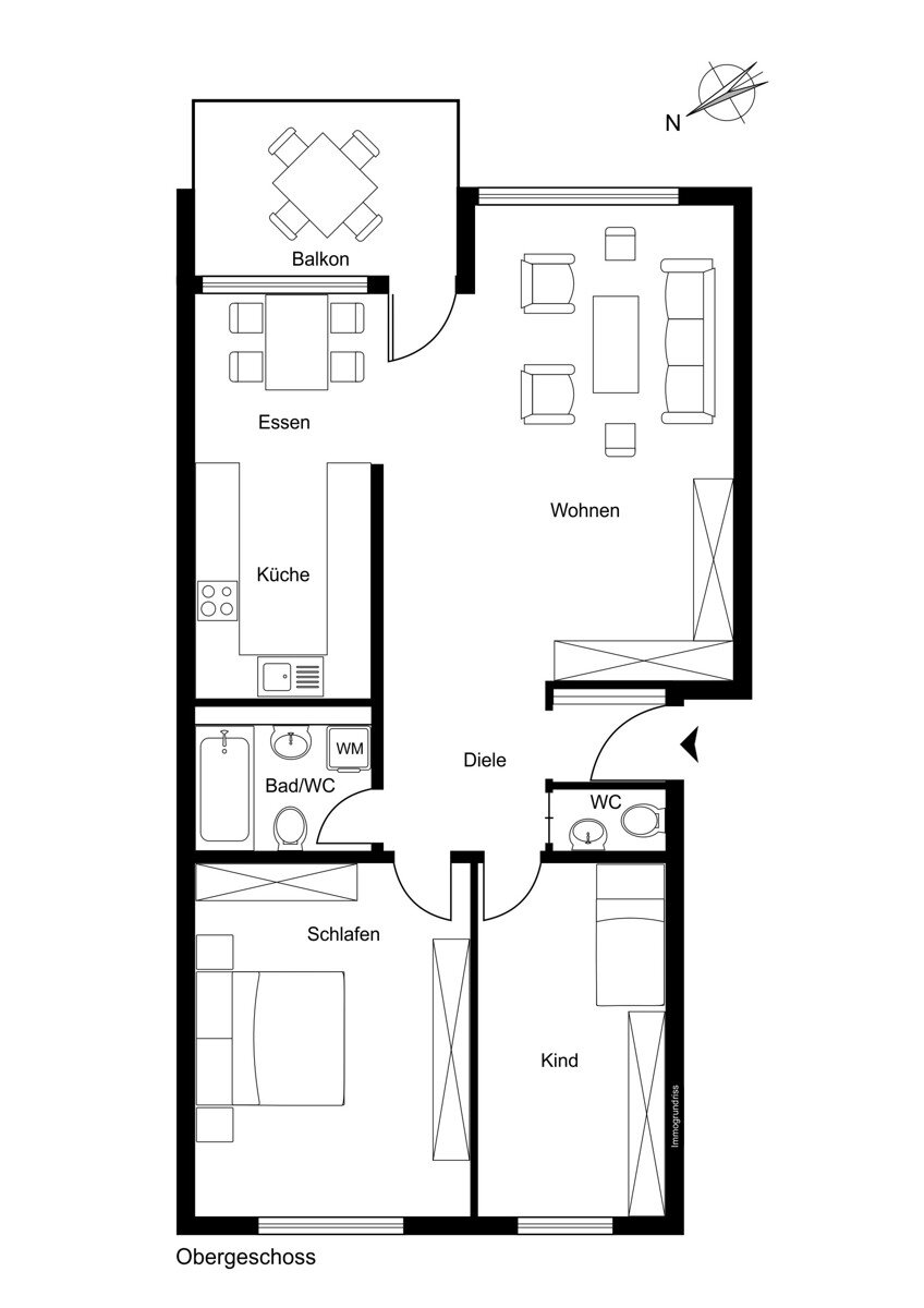 Wohnung zum Kauf 299.000 € 3 Zimmer 84,9 m²<br/>Wohnfläche 1.<br/>Geschoss Metzingen Metzingen 72555