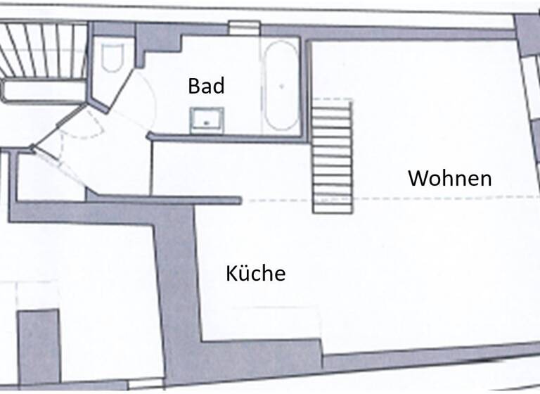 Wohnung zur Miete 920 € 2 Zimmer 60 m² 2. Geschoss frei ab sofort Beckergrube 90 Innenstadt Lübeck 23552