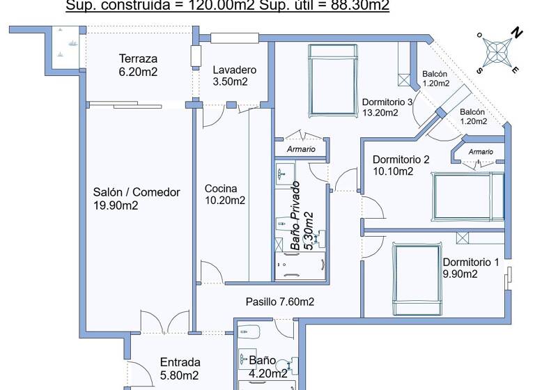 Studio zum Kauf provisionsfrei 160.000 € 4 Zimmer 136 m² Calle VILLA MADRID 34 Torrevieja 03180