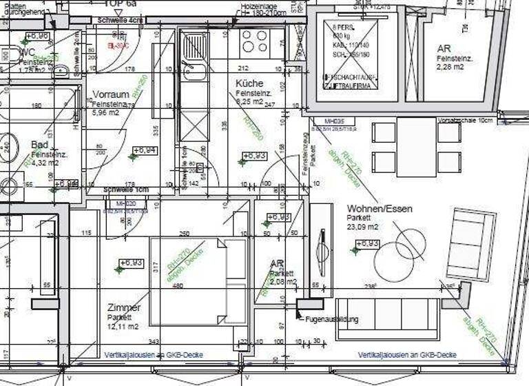 Wohnung zur Miete 637 € 2 Zimmer 57,6 m² frei ab 01.04.2026 Blumauerstraße 29 Linz 4020