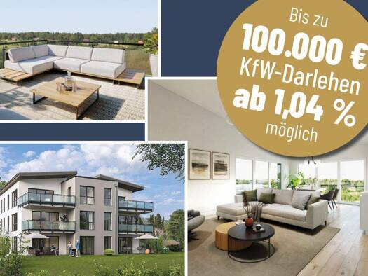 Wohnung zum Kauf - Neubau provisionsfrei 429.000 € 4 Zimmer 107,8 m² 2. Geschoss Karl-Föckerer-Straße 8 Lindahof Vilshofen an der Donau 94474