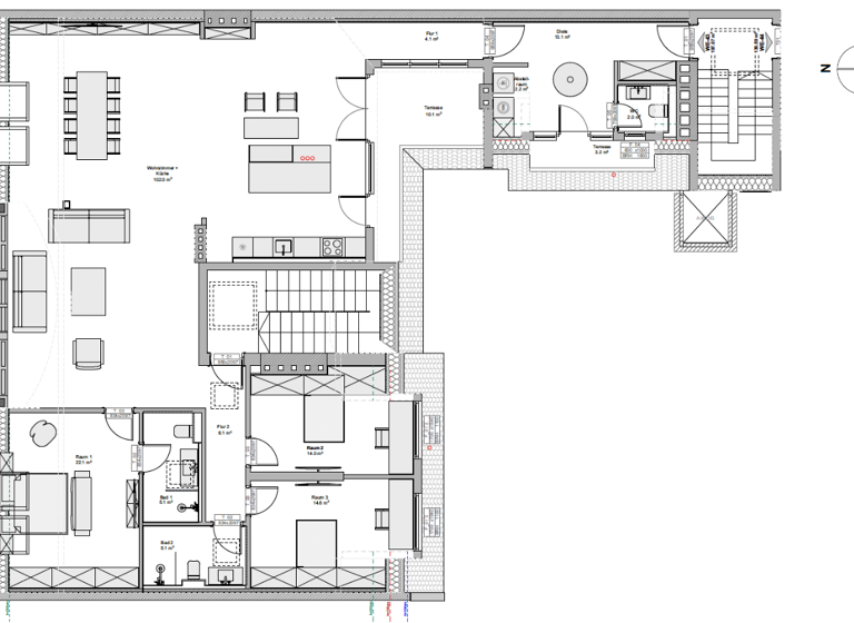 Wohnung zum Kauf 1.499.000 € 4,5 Zimmer 200 m²<br/>Wohnfläche Dachgeschoss, 5.<br/>Geschoss Moabit Berlin 10559
