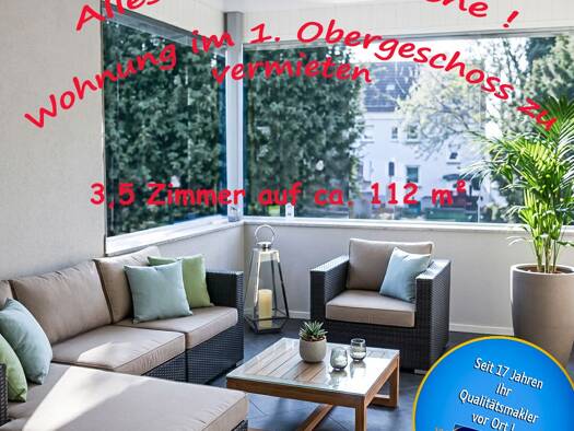 Wohnung zur Miete 996 € 3 Zimmer 112,1 m² Geschoss 1/2 frei ab sofort Sinsen-Lenkerbeck Marl 45770
