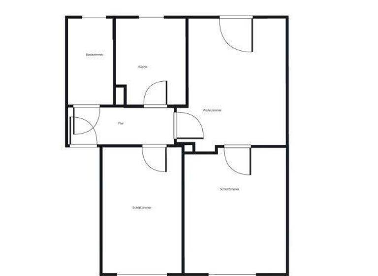 Wohnung zur Miete 604 € 3 Zimmer 59,3 m² 1. Geschoss frei ab 16.05.2026 Centrumstr. 45A Hamme Bochum 44793