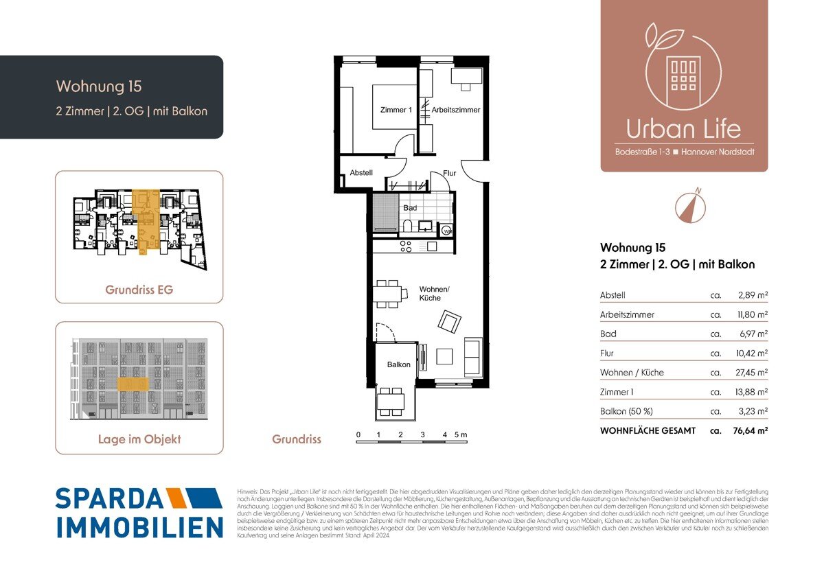 Wohnung zum Kauf provisionsfrei 422.000 € 3 Zimmer Bodestraße 1-3 Nordstadt Hannover-Nordstadt 30167