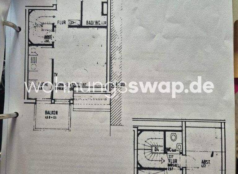 Studio zur Miete Tauschwohnung 830 € 3 Zimmer 65 m² 3. Geschoss Zähringen Freiburg im Breisgau 79108