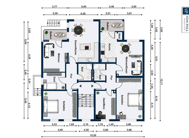 Wohnung zum Kauf 645.000 € 3 Zimmer 79 m² Centrum Münster 48143