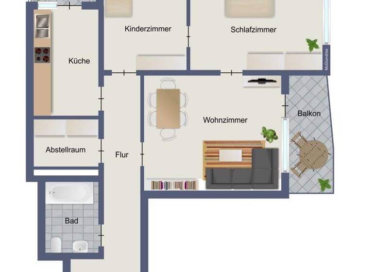 Wohnung zum Kauf 225.000 € 3 Zimmer 76,4 m² 6. Geschoss frei ab sofort Rot Stuttgart 70437