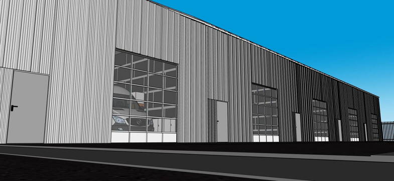 Lagerhalle zur Miete - Neubau provisionsfrei 100 m² Lagerfläche Bad Oldesloe 23843