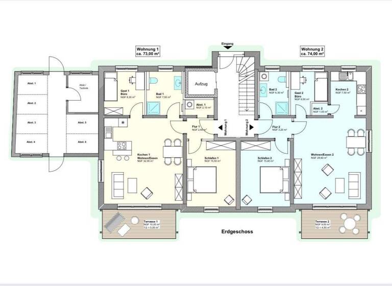Wohnung zum Kauf - Erstbezug 264.100 € 3 Zimmer 73,6 m² Reinhardshausen Bad Wildungen 34537