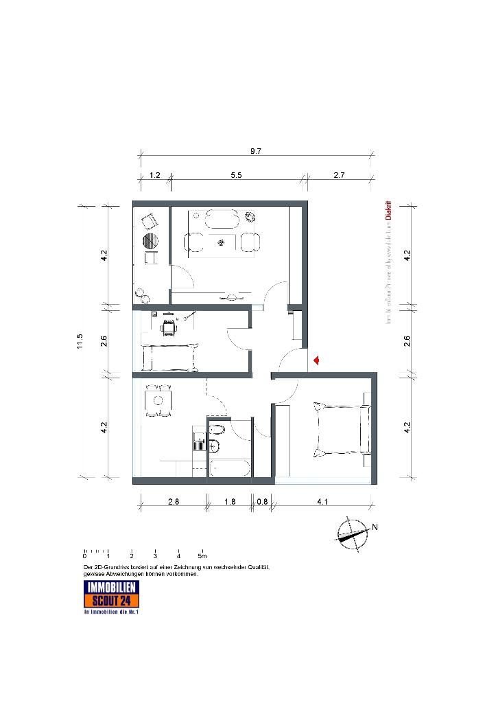 Wohnung zur Miete 549 € 3 Zimmer 74 m²<br/>Wohnfläche 4.<br/>Geschoss Kattowitzer Straße 6 Kreuztal Kreuztal 57223