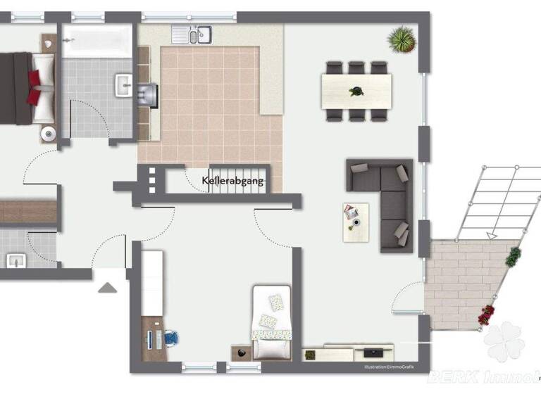 Wohnung zum Kauf 299.000 € 3 Zimmer 93,3 m² EG Alzenau Alzenau in Unterfranken / Hörstein 63755