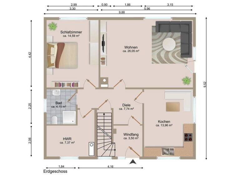 Einfamilienhaus zum Kauf 329.000 € 5 Zimmer 130 m² 4.561 m² Grundstück Medemstade Ihlienworth 21775