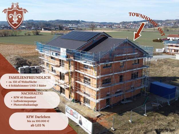 Reihenendhaus zum Kauf - Erstbezug 698.500 € 5 Zimmer 150,4 m² 232 m² Grundstück Bruckbergerau Bruckberg 84079