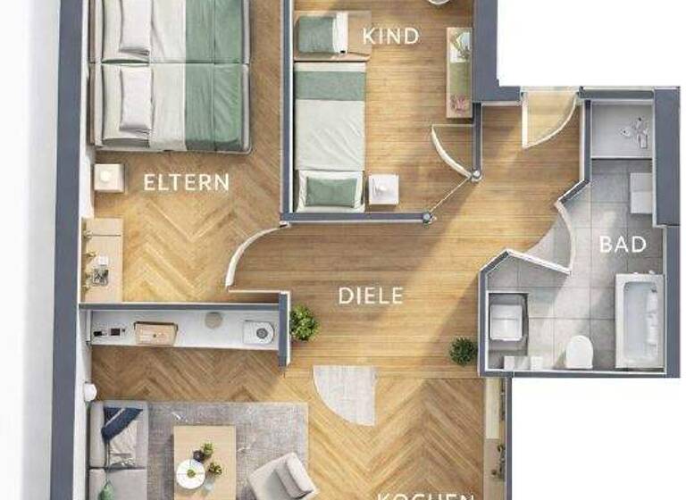 Wohnung zum Kauf 75.000 € 3 Zimmer 82 m² Ohrdruf 99885