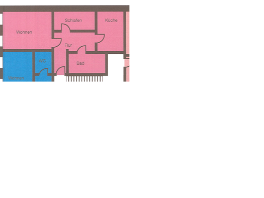 Wohnung zur Miete 285 € 2 Zimmer 56 m² 2. Geschoss frei ab sofort Weißenfels 06667