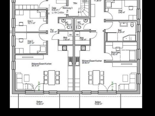Wohnung zur Miete 1.190 € 4 Zimmer 96 m² Geschoss 2/2 frei ab 01.10.2026 Ellwangen Ellwangen (Jagst) 73479