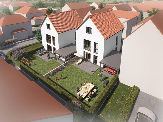 Einfamilienhaus zum Kauf - Erstbezug provisionsfrei 479.990 € 4 Zimmer 145 m² 220 m² Grundstück Kirchheimer Straße 11 Dackenheim 67273