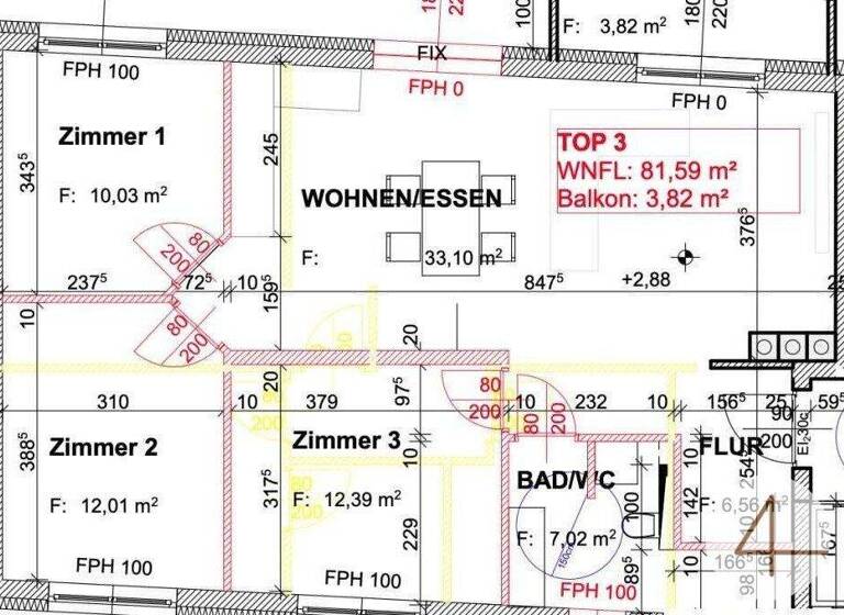 Wohnung zum Kauf - Erstbezug 349.000 € 4 Zimmer 80,6 m² Deutsch-Wagram 2232
