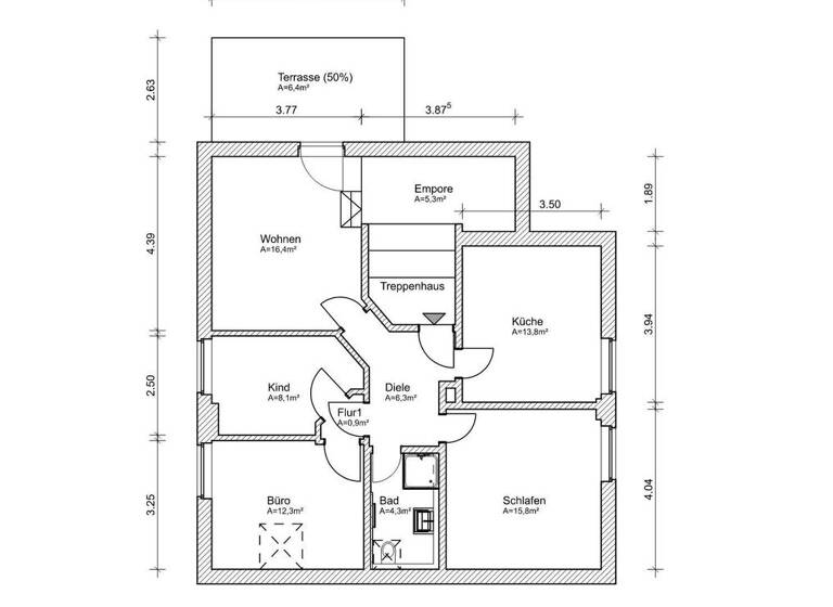 Wohnung zur Miete 870 € 4 Zimmer 91,8 m² Geschoss 2/3 frei ab 01.06.2026 Neheim-Hüsten Arnsberg 59755