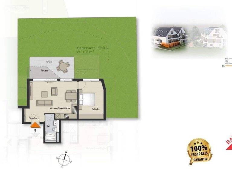Wohnung zum Kauf - Neubau provisionsfrei 475.000 € 2 Zimmer 55 m² Vaihingen Stuttgart 70563