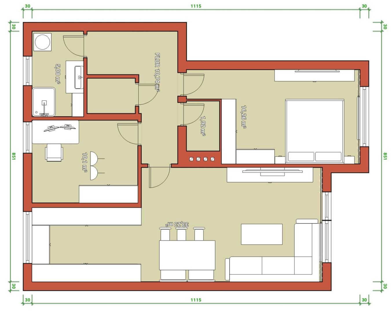 Wohnung zum Kauf 329.000 € 3 Zimmer 81 m²<br/>Wohnfläche Pasching 4061