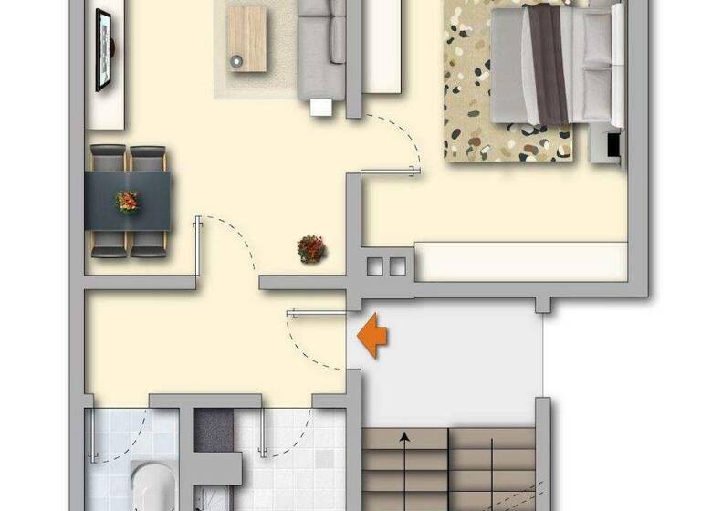 Wohnung zur Miete 240 € 2 Zimmer 45,5 m² 2. Geschoss Friedrich-Schiller-Straße 32 Jößnitz 08547