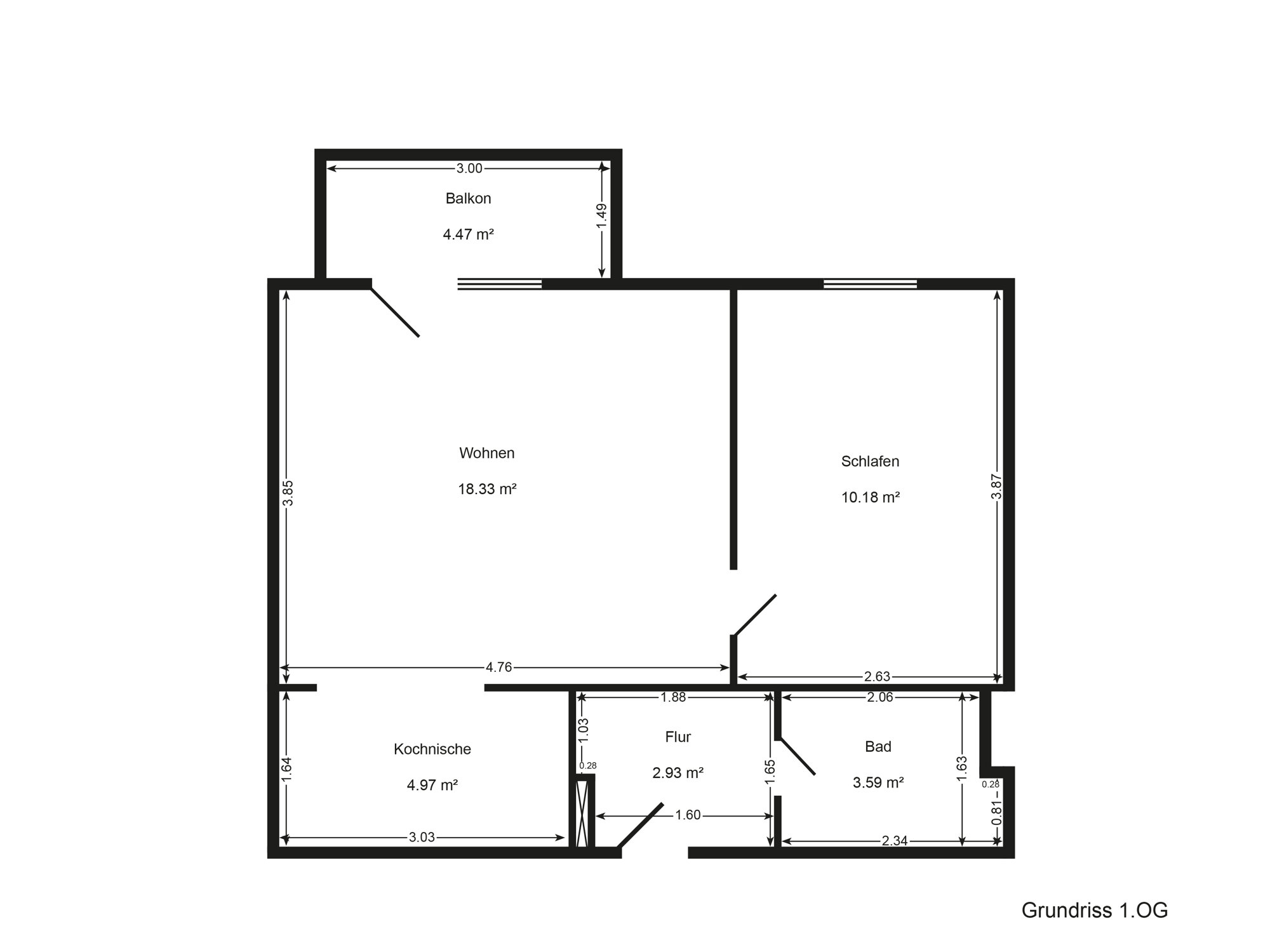 Wohnung zum Kauf 49.000 € 2 Zimmer 42,2 m²<br/>Wohnfläche Oschersleben Oschersleben 39387