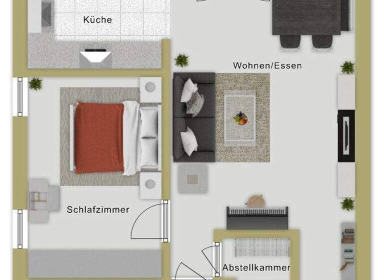 Wohnung zum Kauf 298.000 € 2 Zimmer 66 m² Grünkraut 88287