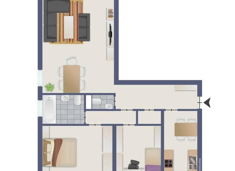 Wohnung zum Kauf 265.000 € 3 Zimmer 93 m² 1. Geschoss frei ab sofort Paffrath Bergisch Gladbach 51469