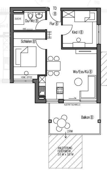 Wohnung zum Kauf provisionsfrei 419.900 € 3 Zimmer 58,3 m²<br/>Wohnfläche Beethovenstraße 64 Ost Ludwigsburg 71640