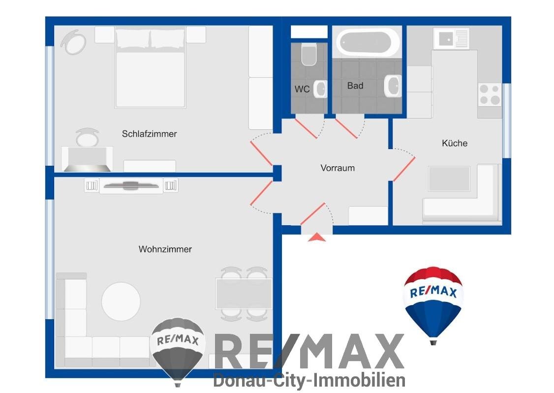 Wohnung zum Kauf 248.000 € 2 Zimmer 58 m²<br/>Wohnfläche 1.<br/>Geschoss Wien 1130