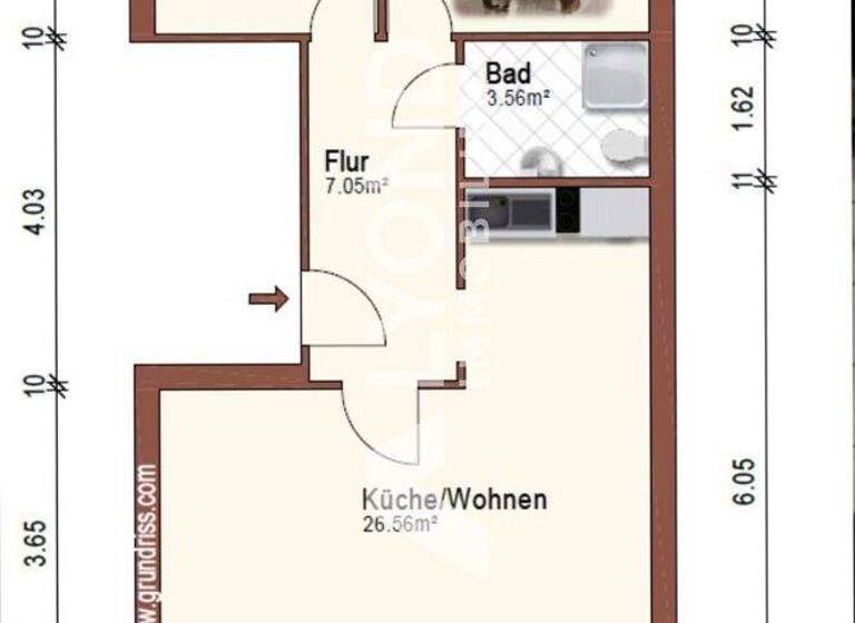 Wohnung zum Kauf 95.000 € 3 Zimmer 60 m² 3. Geschoss frei ab 01.03.2026 Neustädter Feld Magdeburg / Neustädter Feld 39128