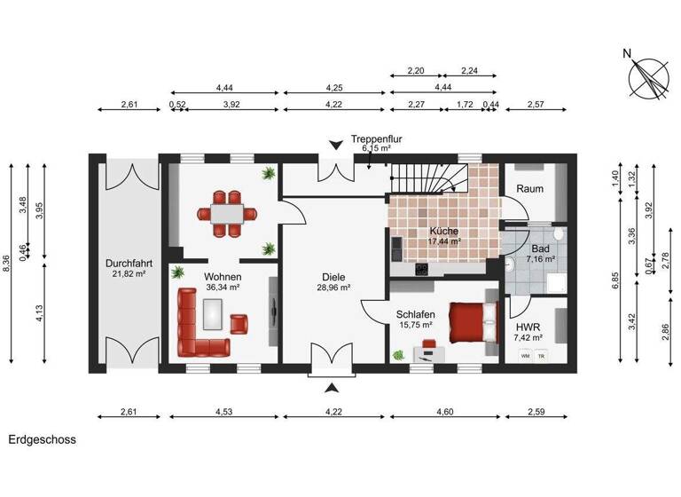 Mehrfamilienhaus zum Kauf 223.750 € 10 Zimmer 254 m² 2.463 m² Grundstück Eichholzstraße 25 Neukloster 23992