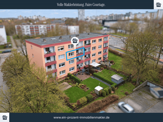 Wohnung zum Kauf 190.000 € 3 Zimmer 65 m² 2. Geschoss Mettenhof Kiel 24109