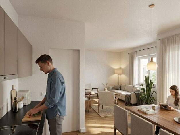 Wohnung zur Miete - Erstbezug 1.100 € 2 Zimmer 59,4 m² 1. Geschoss frei ab 01.10.2026 Oderstraße 17 Bernau Bernau bei Berlin 16321