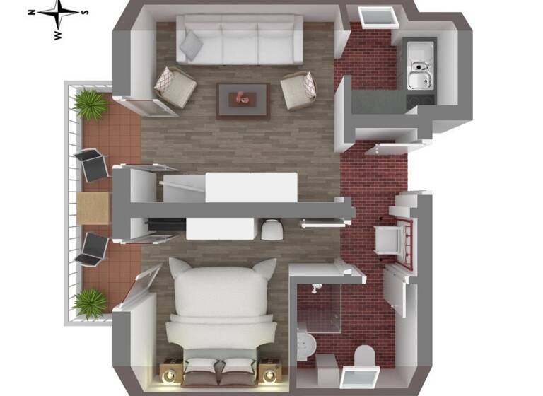 Wohnung zum Kauf 175.000 € 2 Zimmer 37,8 m²<br/>Wohnfläche Dachgeschoss, 1.<br/>Geschoss Prerow 18375