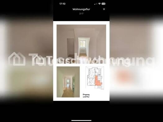 Wohnung zur Miete Tauschwohnung 560 € 2 Zimmer 60 m² Westvorstadt Weimar 99423