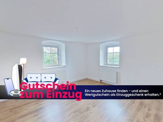 Wohnung zur Miete 299 € 2 Zimmer 48,5 m² EG frei ab 16.10.2026 Mohsdorfer Straße 13 Burgstädt Burgstädt 09217