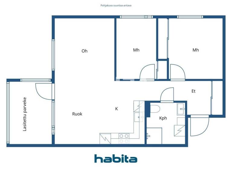 Studio zum Kauf 248.000 € 3 Zimmer 59,5 m² 6. Geschoss Vanha Kaarelantie 6c Vantaa 01610