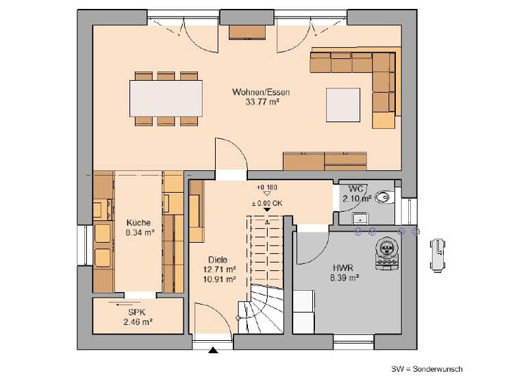 Einfamilienhaus zum Kauf provisionsfrei 712.900 € 4 Zimmer 131 m² 1.180 m² Grundstück Vieselbach Erfurt 99098
