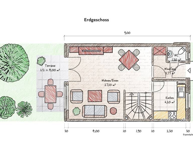 Doppelhaushälfte zum Kauf 799.000 € 4 Zimmer 106 m² 180 m² Grundstück Esting Olching 82140