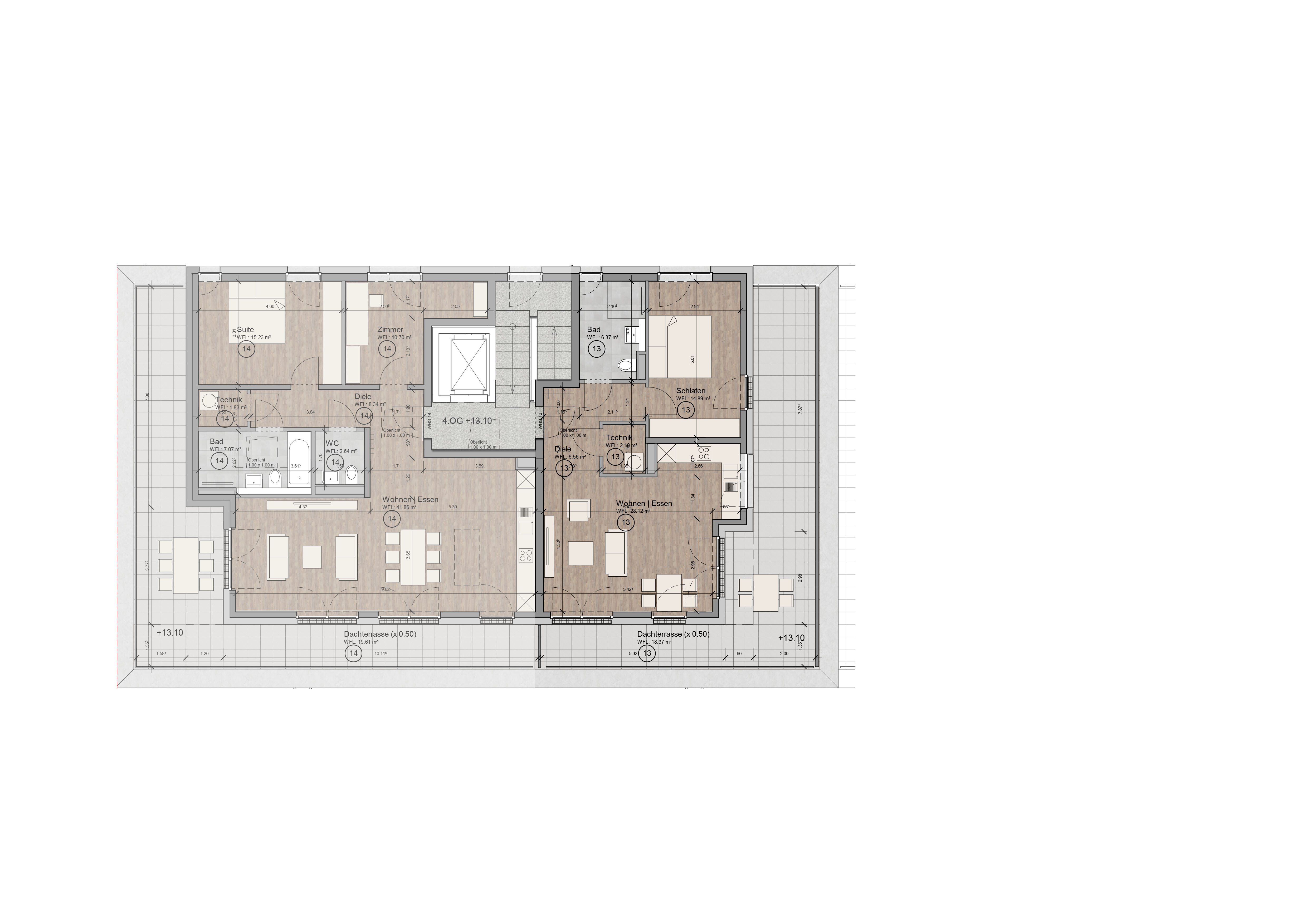 Penthouse zum Kauf provisionsfrei 429.000 € 2 Zimmer 76,4 m²<br/>Wohnfläche 4.<br/>Geschoss Ponttor Aachen 52072