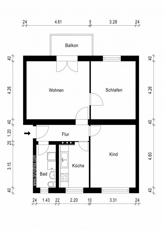 Wohnung zur Miete 442 € 3 Zimmer 68 m²<br/>Wohnfläche EG<br/>Geschoss 15.12.2024<br/>Verfügbarkeit Georg-Heidler-Straße 21 Dessauer Straße Magdeburg 39114