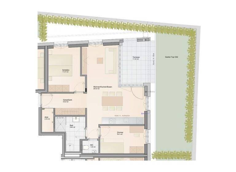 Wohnung zum Kauf - Erstbezug provisionsfrei 469.000 € 3 Zimmer 65,6 m² EG Haferweg Dornbirn 6850