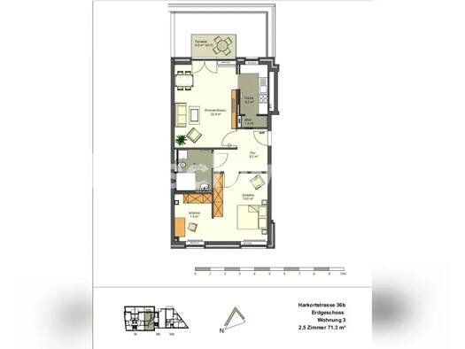 Wohnung zur Miete Tauschwohnung 1.062 € 2,5 Zimmer 71 m² EG Osdorf Altona 22765