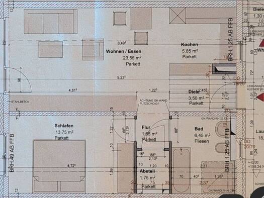 Terrassenwohnung zur Miete 820 € 2 Zimmer 65 m² frei ab 01.12.2026 Friesenheim Friesenheim 77948
