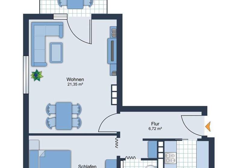 Wohnung zum Kauf 185.000 € 2 Zimmer 54 m² 1. Geschoss Biebrich Wiesbaden / Biebrich 65203